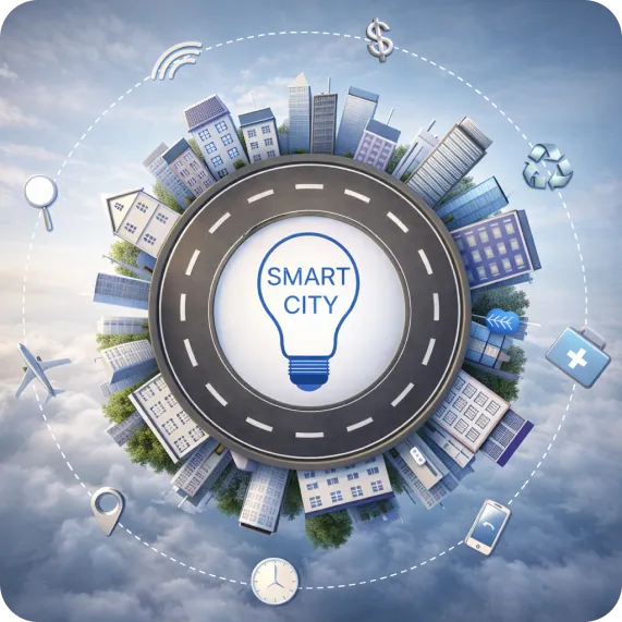 Smart City Infrastructure Illustration